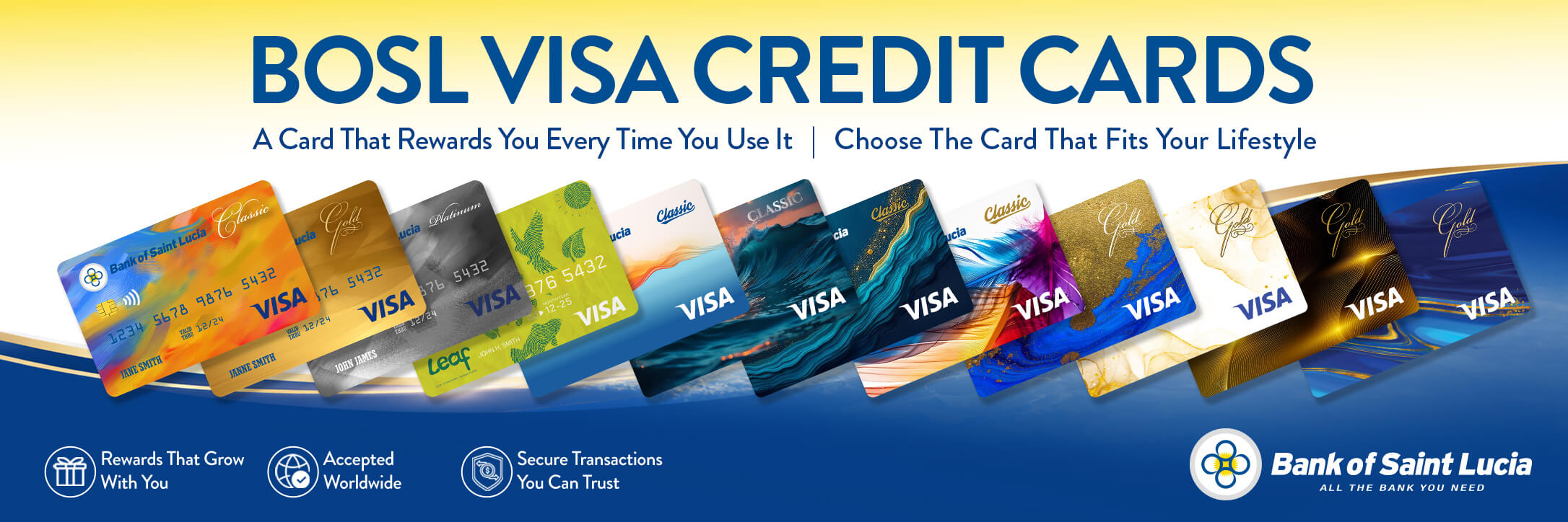 More Value with a BOSL Visa Credit Card